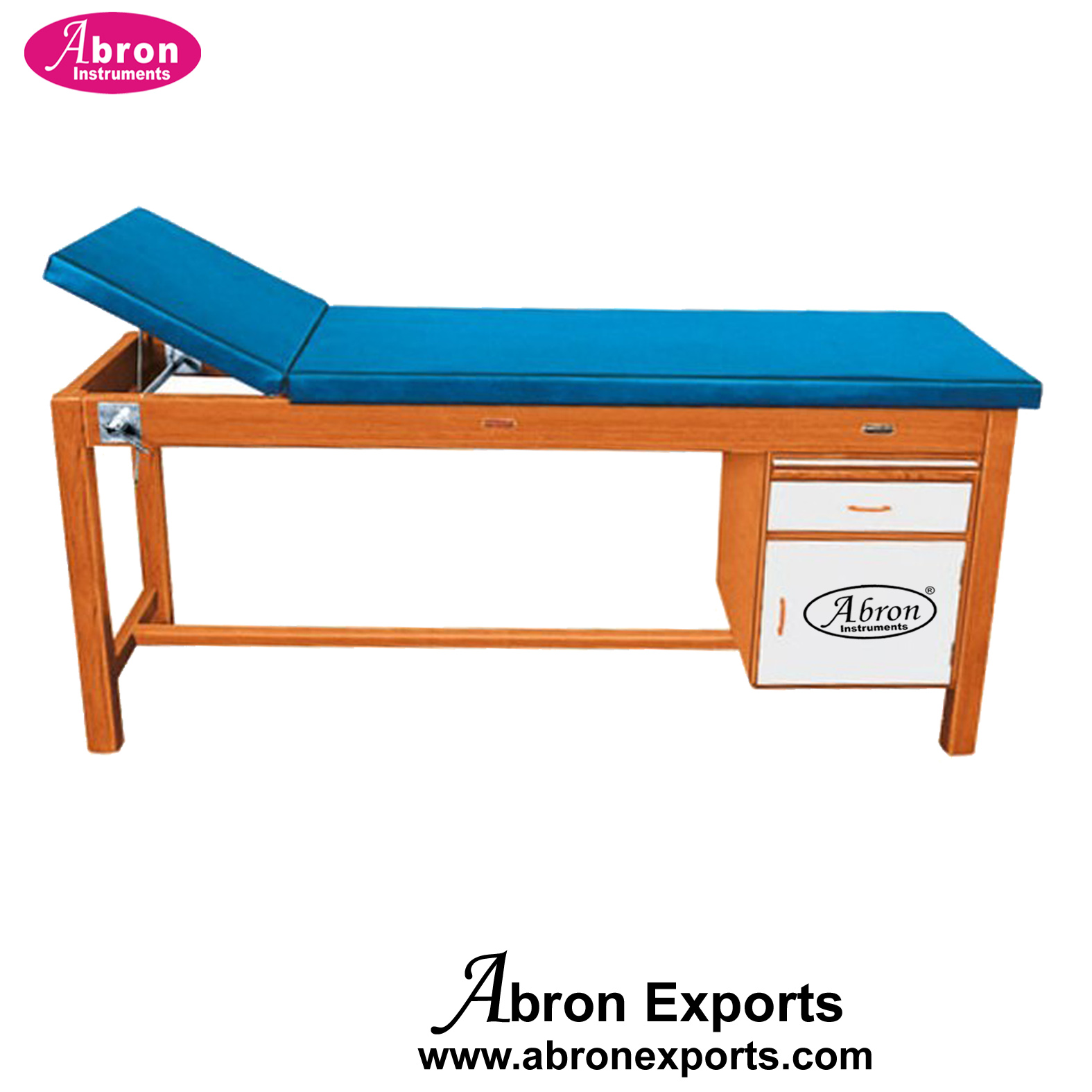 Examination Table Couch Wooden With Side Draws With Matress Treatment Hospital Nursing Home Abron